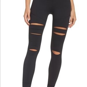 Zella CeCe High Waisted Open Knee Leggings